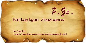 Pattantyus Zsuzsanna névjegykártya